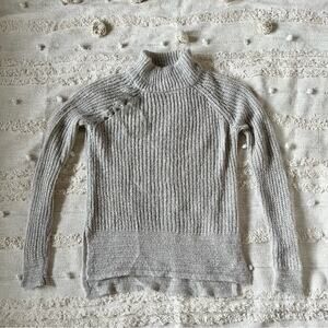 LC Lauren Conrad grey mock neck sweater